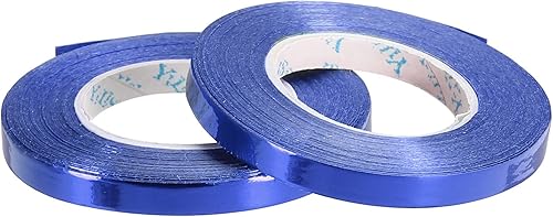 PATIKIL Cinta rizadora de globos prensada brillante metálica de 316 pulgadas, 11 yardas, iridiscente, 2 rollos para decoración de fiestas, envoltura