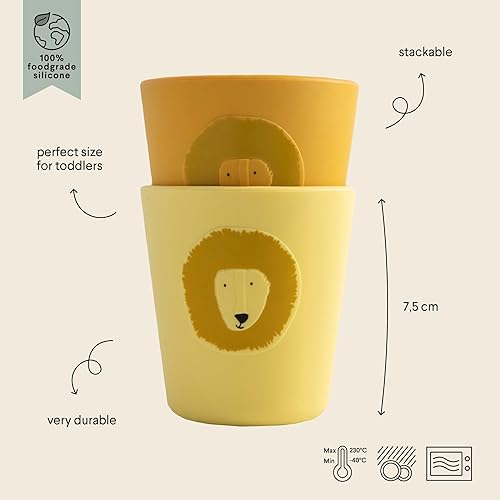 Miniatura 2 de Trixie Juego de 2 vasos de silicona Mr. Lion