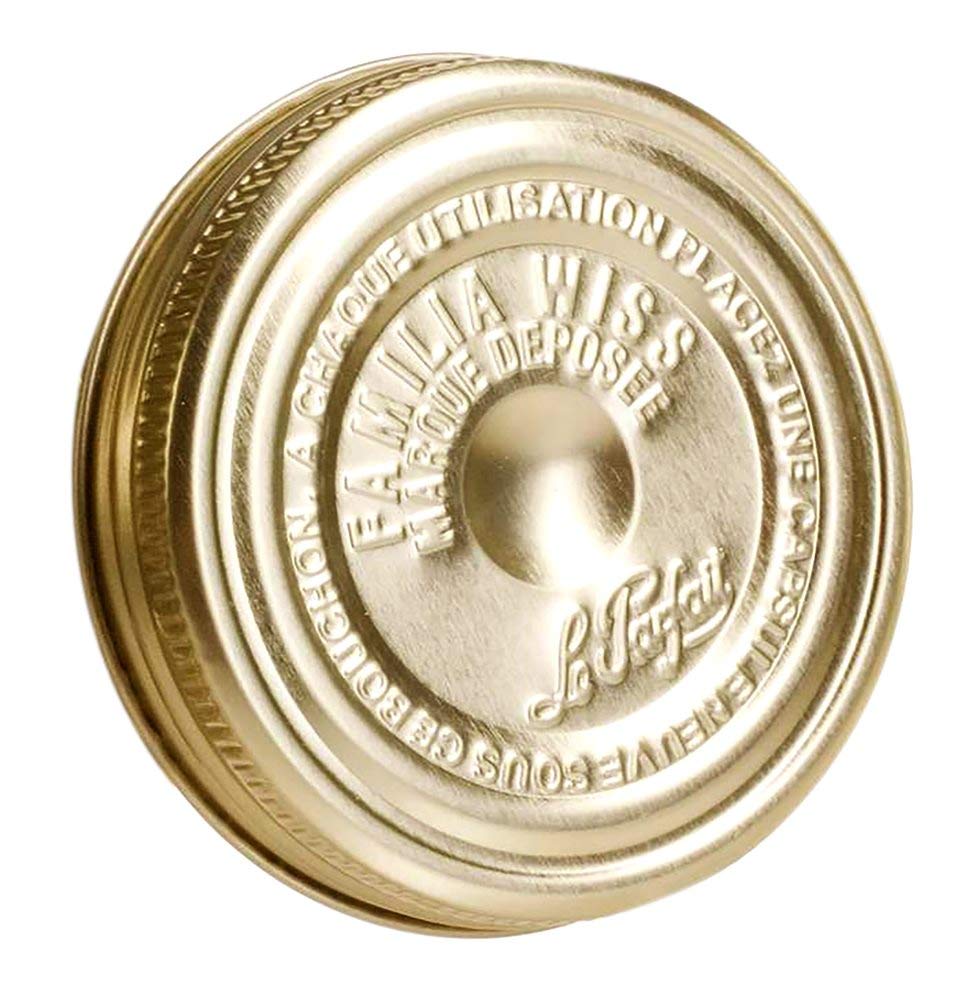 Le Parfait Gold Pack Of 6 Familia Wiss Terrine Stoppers Diameter 110 Mm