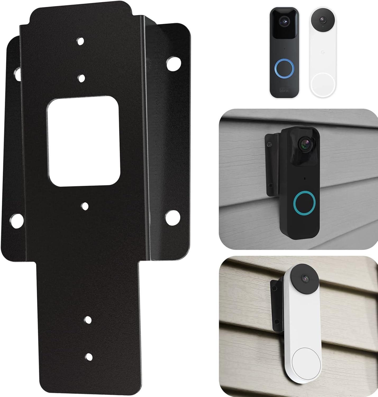 Vinyl Siding Mount for Blink Doorbell/Google Nest Doorbell (Battery