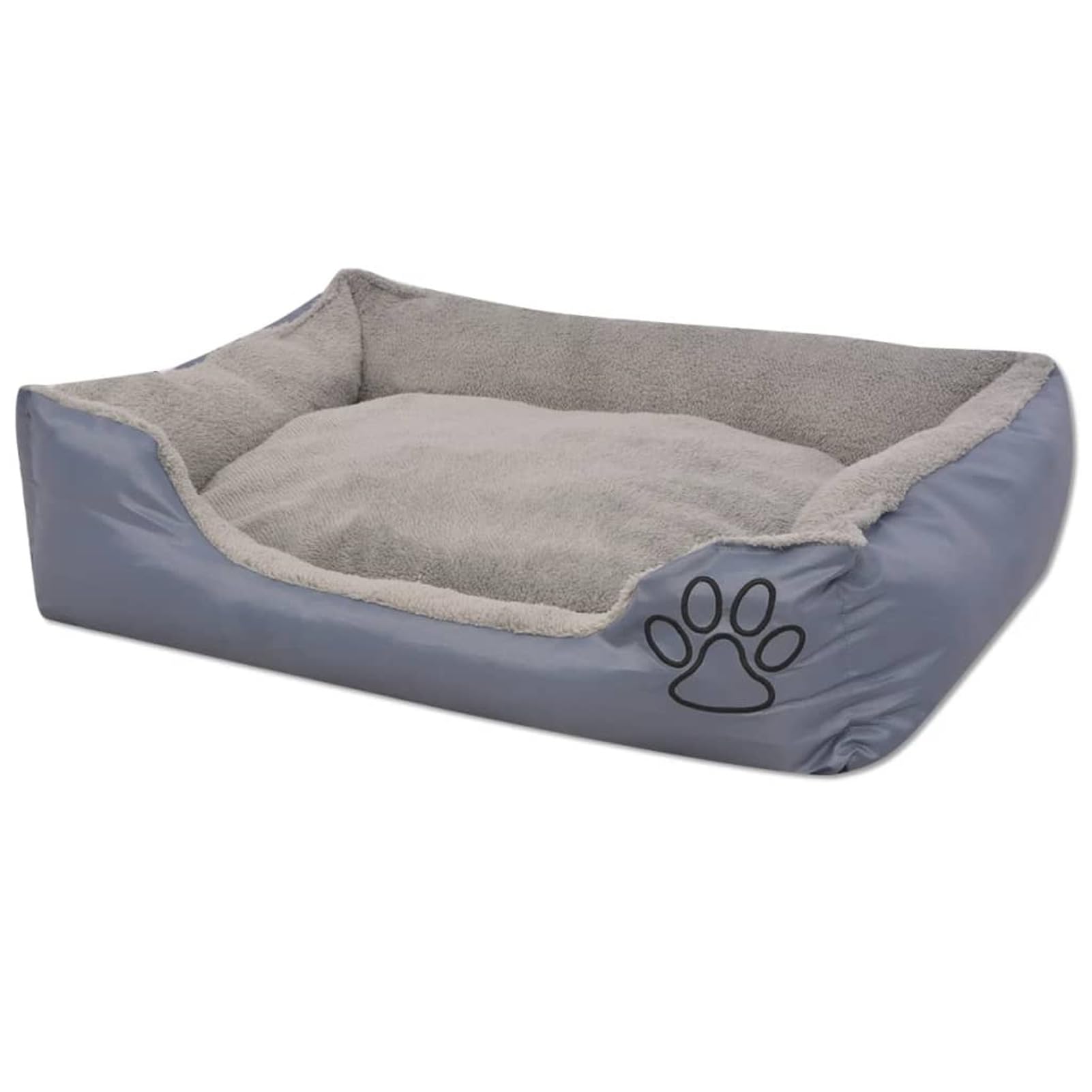 ShGaxin Cama para Perro con cojín Acolchado Talla L Gris, Colchon Perro, Cuna Perro, Cama Mascota, Dog Bed, Cama para Perros Y Gatos
