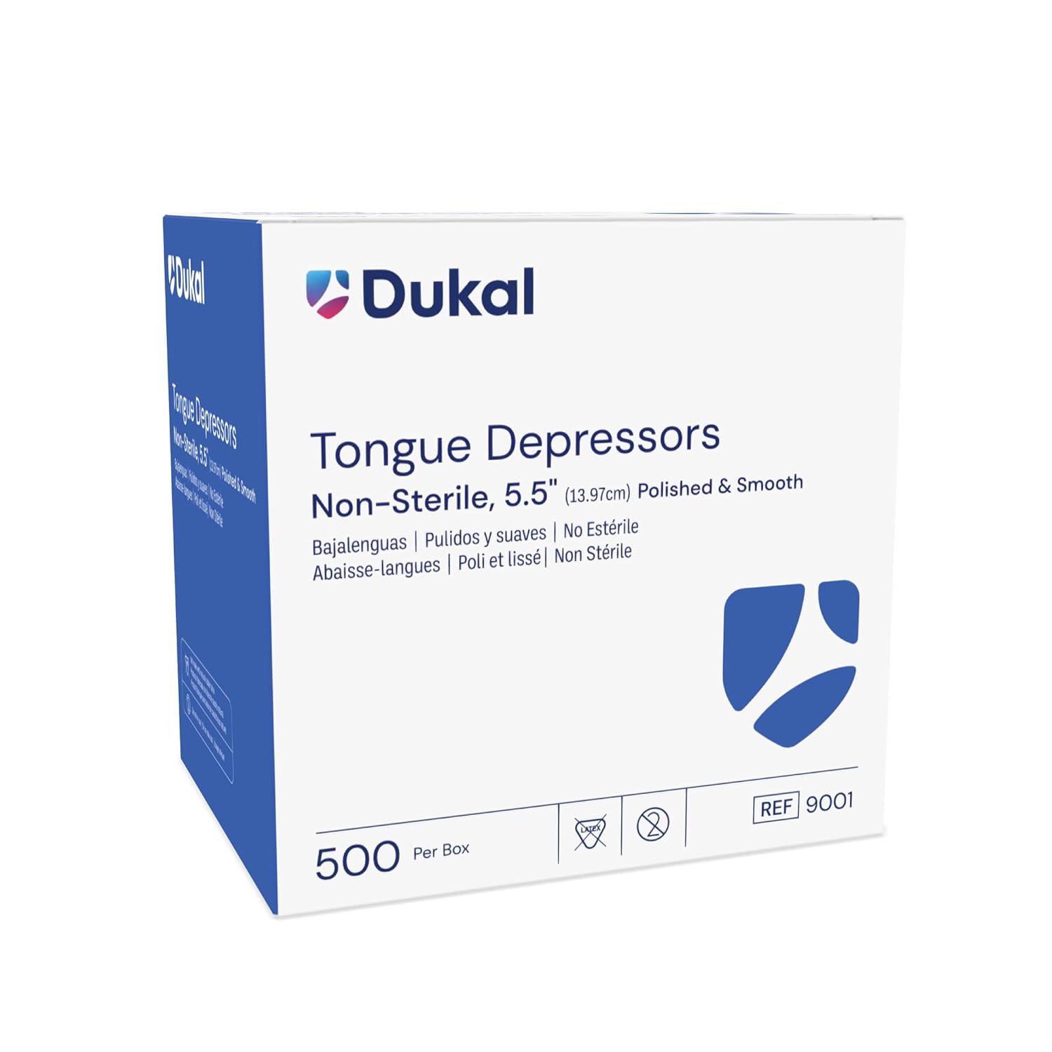 Dukal Tongue Depressor, Non Sterile, 5.5" (Pack of 5000) Beige