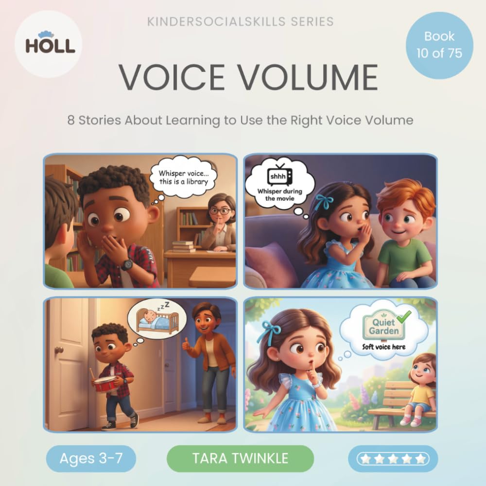 Voice Volume | A Social Story for Kids | KinderSocialSkills: Teaching Inside Voices and Outside Voices to Ages 3–7 Through Story