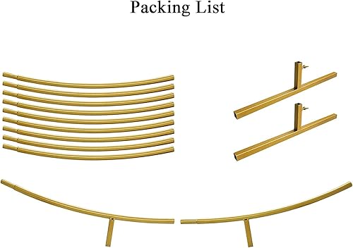 Miniatura 3 de Kit de arco de globos de metal, 7.2 pies (7.2 ft), soporte de arco de globos redondo grande para bodas, cumpleaños, baby shower, suministros de