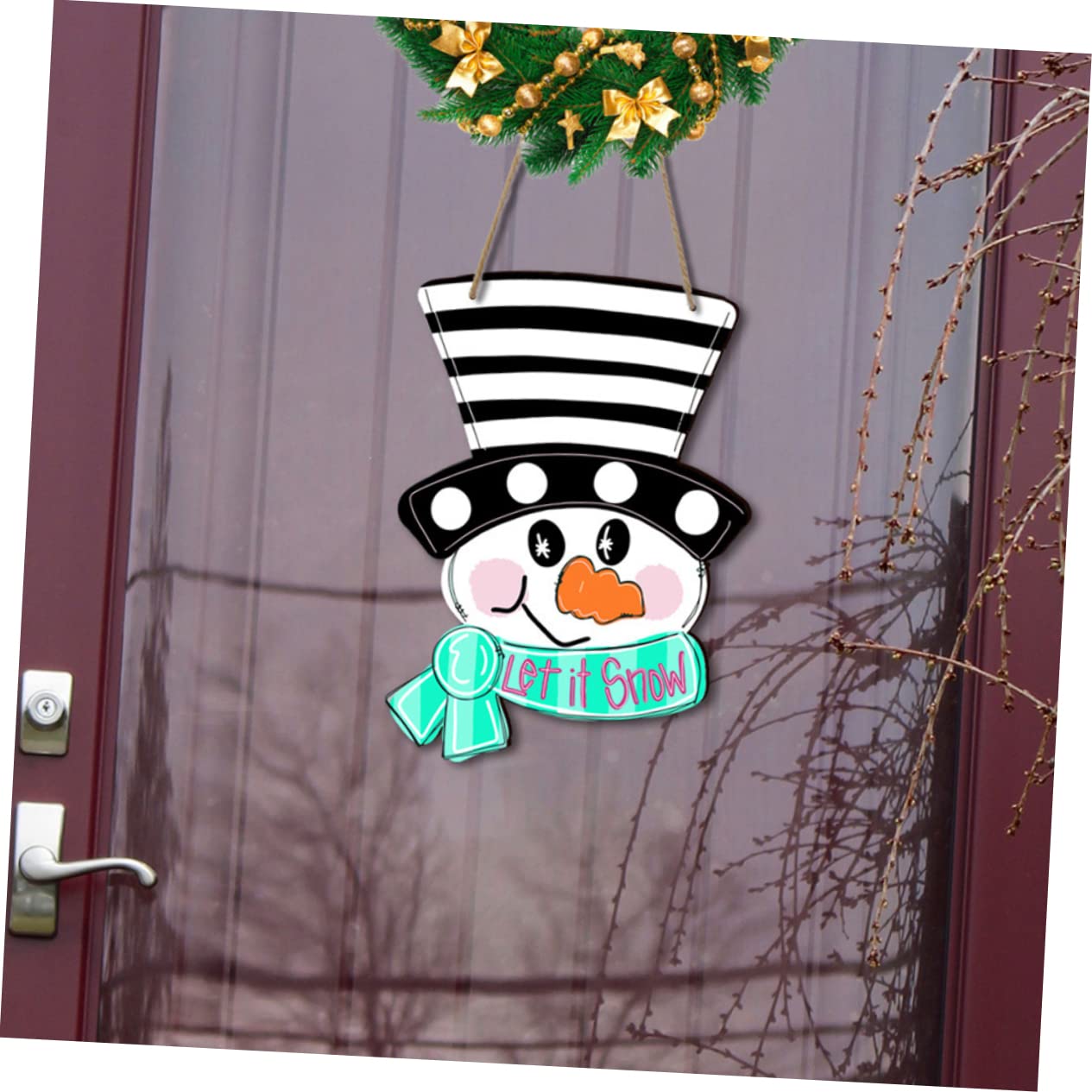 Alipis 8 Juegos De Letreros De Madera para Pared De Navidad Decoraciones Navideñas para Exteriores Letreros para Exteriores Adornos para Árboles De Navidad Decoraciones para Árboles