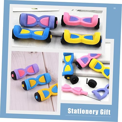 Miniatura 7 de Cabilock 16 piezas de borradores lindos para niños, coches y vehículos, rompecabezas, borradores de goma, borrador de lápiz novedoso, mini borrador