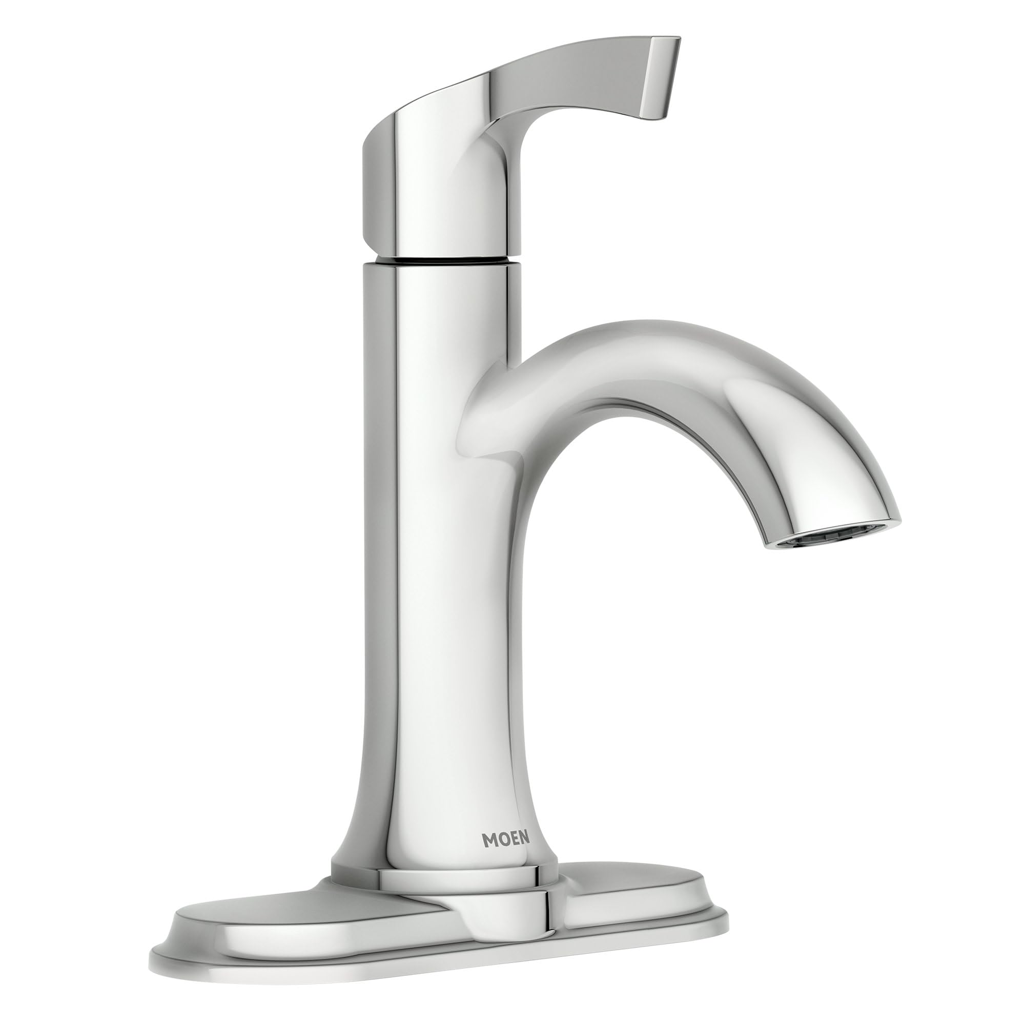 Robinet de salle de bain à poignée unique Moen Korek mitigeur lavabo chromé