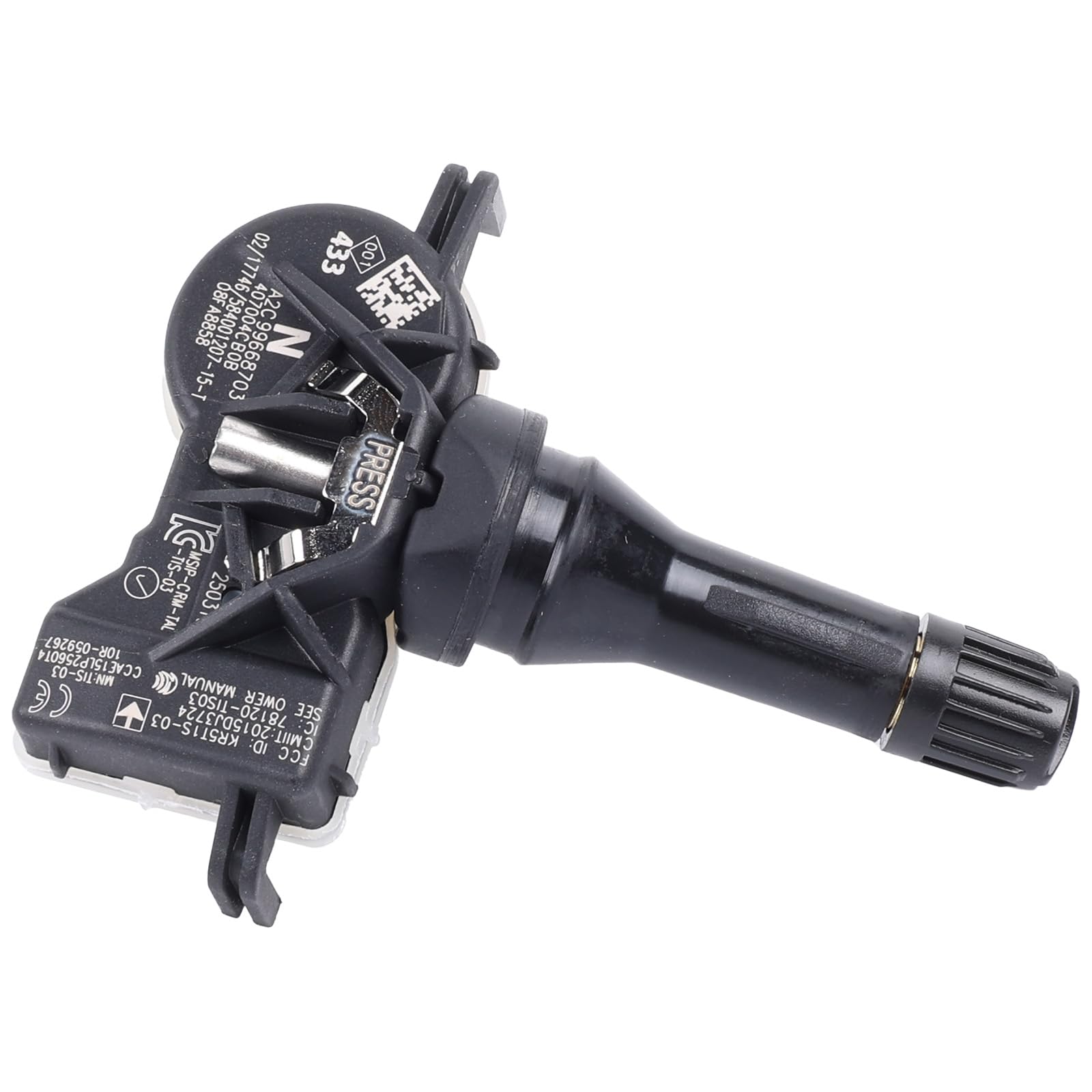 4x Sensore pressione pneumatici per Espace 5 Kadjar Scénic 4 Talisman Leaf Micra K14 Qashqai Granta Sistema di monitoraggio pressione pneumatici Numero di parte 407004CB0B 407004CB0A