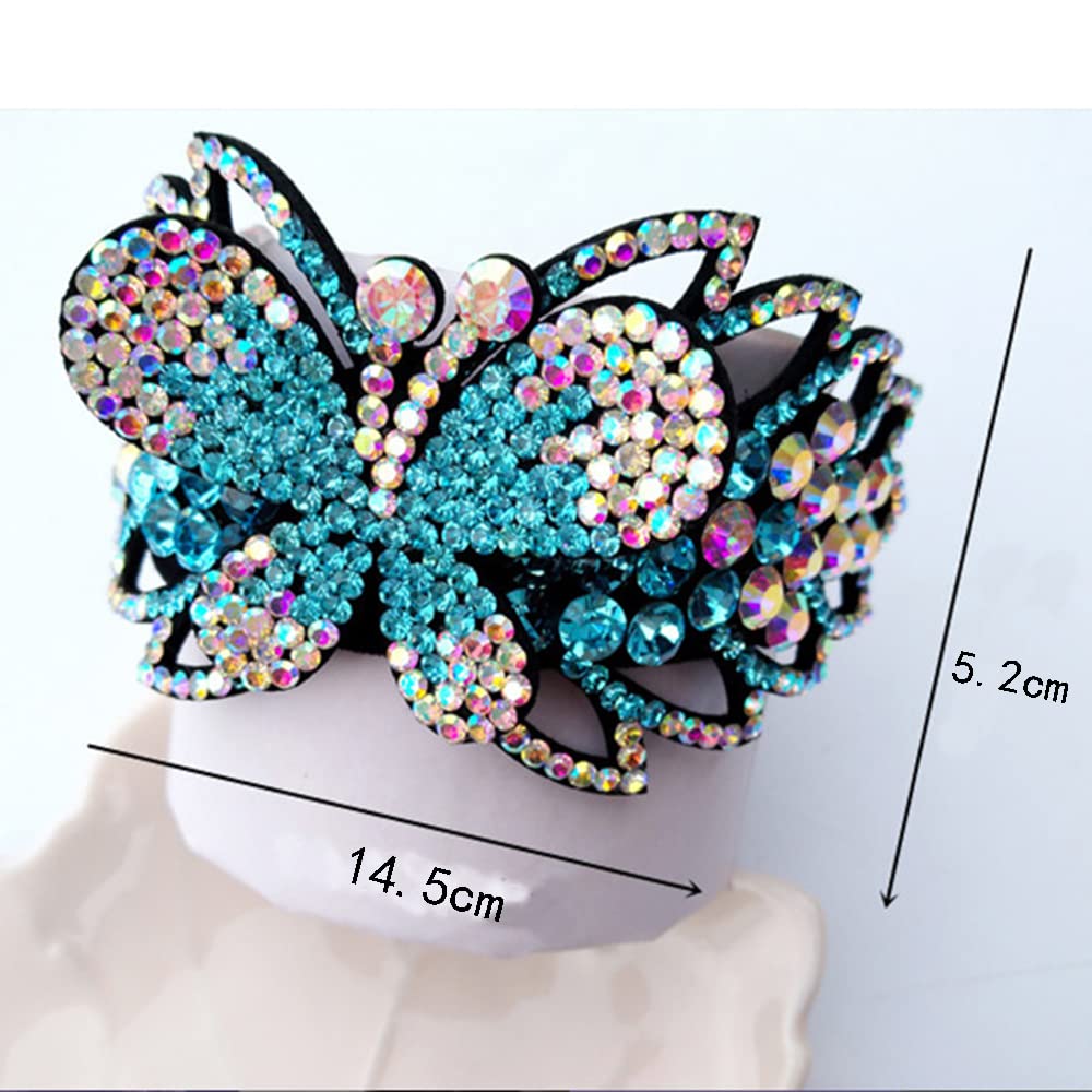 LIUHUO Girls Gymnastics Hair Scrunchies Performance Ties Hair Elastics Rhinestones Crystals Gymnastics Accessories for Gymnast Women - Image 2