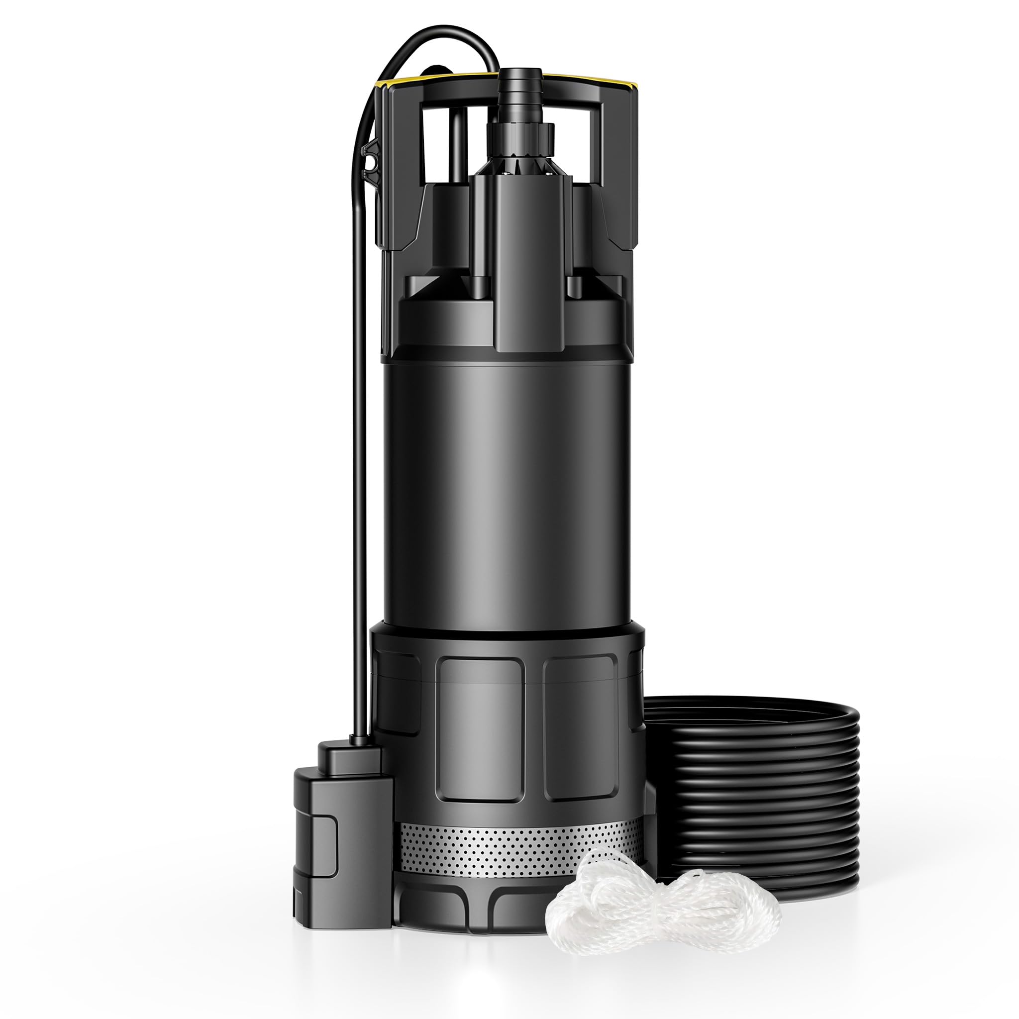 Wiltec Pompa sommersa, 1200W 6000 l/h, profondità max 7 m, Elettropompa a immersione per pozzi e cisterne