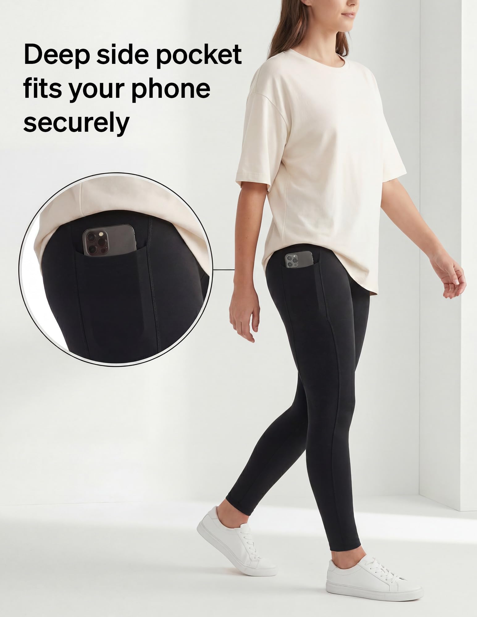 no nonsense Cotton Lounge Legging With Pocket - Spodnie legginsy Kobiety