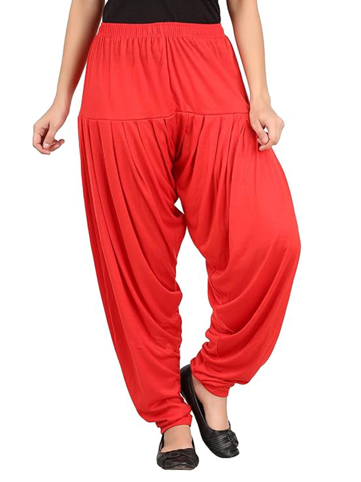 sr creations Women's Viscose Adjustable Rope with Elastic Waist Patiyala Dhoti Salwar Pant-picture-11