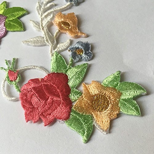 Flower Butterfly Patches Clothing Iron On Embroidered Appliques Stickers Bags Hats Diy Accessories #TOP5