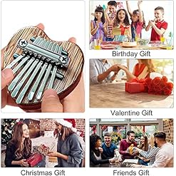 Thumb piano doigt portable doigt piano kalimba don d’instrument de musique for débutants kalimba thumb piano ours… - Les Beatles, Paul McCartney, John Lennon, RIngo Starr, George Harrison Thumb piano doigt portable doigt piano kalimba don d'instrument de musique for débutants kalimba thumb piano ours… – Image 4