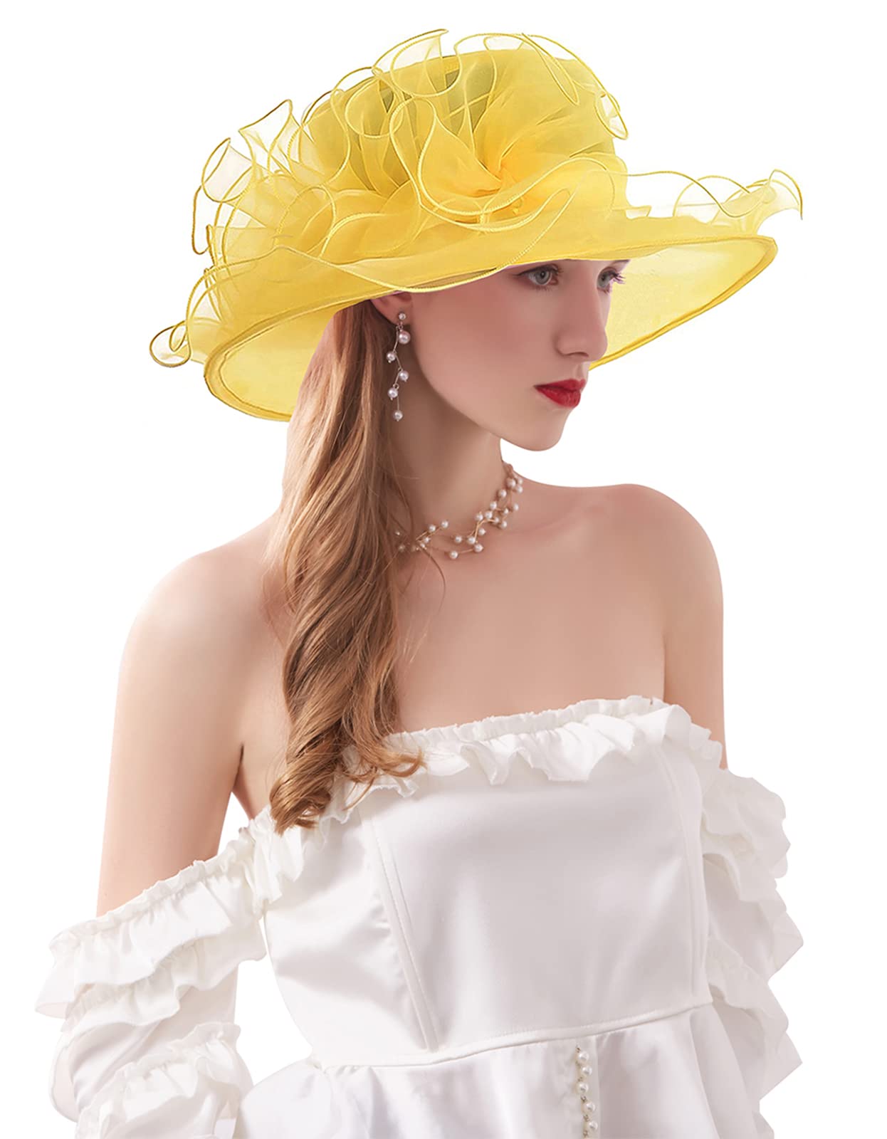 Fascinator Church Hat Sun Hat Derby Hat for Cocktail Party Bridal Shower