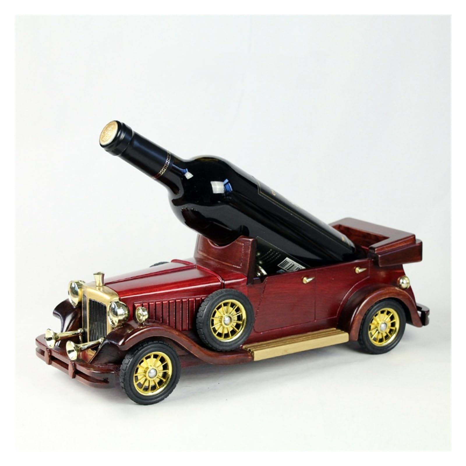 Habitz A Wine Holder Vintage Classic Car Model Wine Rack Statue Decorative Nostalgi Wine Bottle Holder Stand Rack Home Kitchen Table Rt Decoration Gift (Color : )