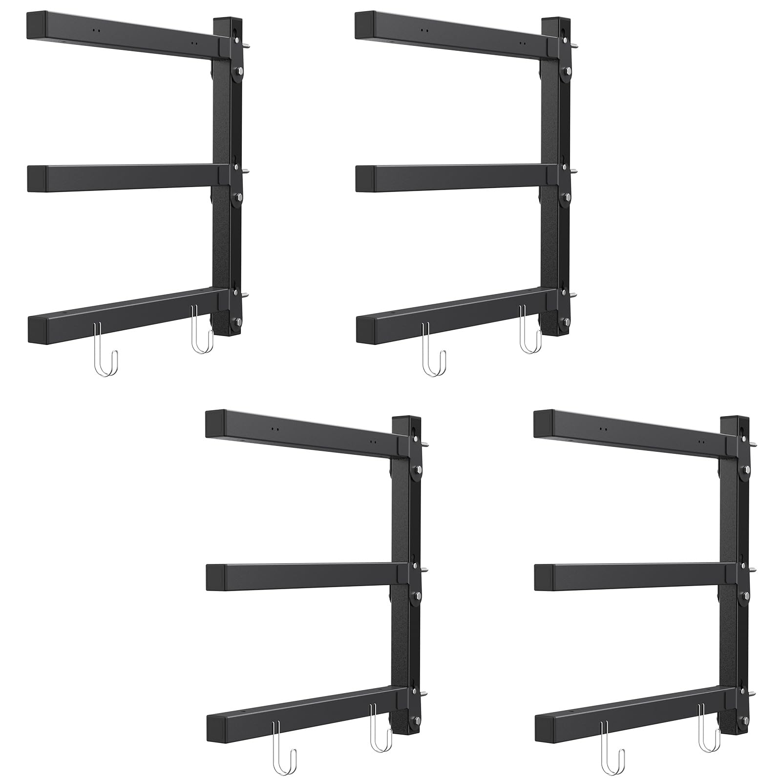 Snapklik.com : SPACEKEEPER Lumber Storage Metal Rack, Wood Organizer ...
