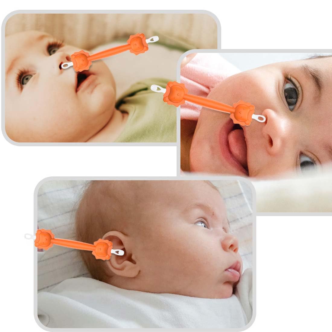 SULIUDAJI 3 Pinces De Nettoyage Nasales Pour Bébé Gadget Cure Nez Bebe Pour Bébés Et Tout-Pour Enlever Le Cérumen