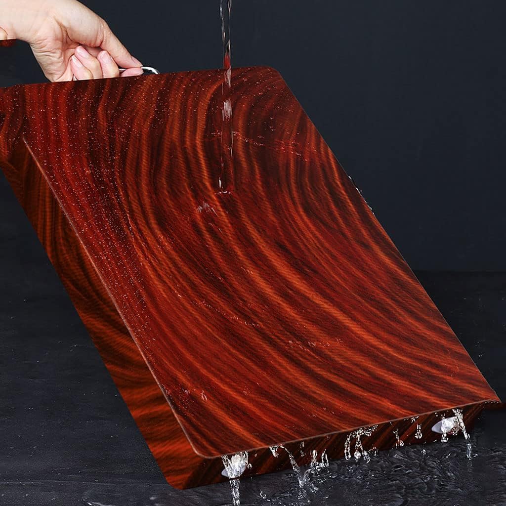 Heavy Duty Wooden Cutting Board with Stainless Steel Handles, Thick Butcher Block for Meat, Vegetables & Carving, Multiple Sizes