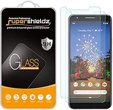 (2 Pack) Supershieldz for Google (Pixel 3a) (Updated Version) Tempered Glass Screen Protector, 0.33mm, Anti Scratch, Bubble Free - coolthings.us