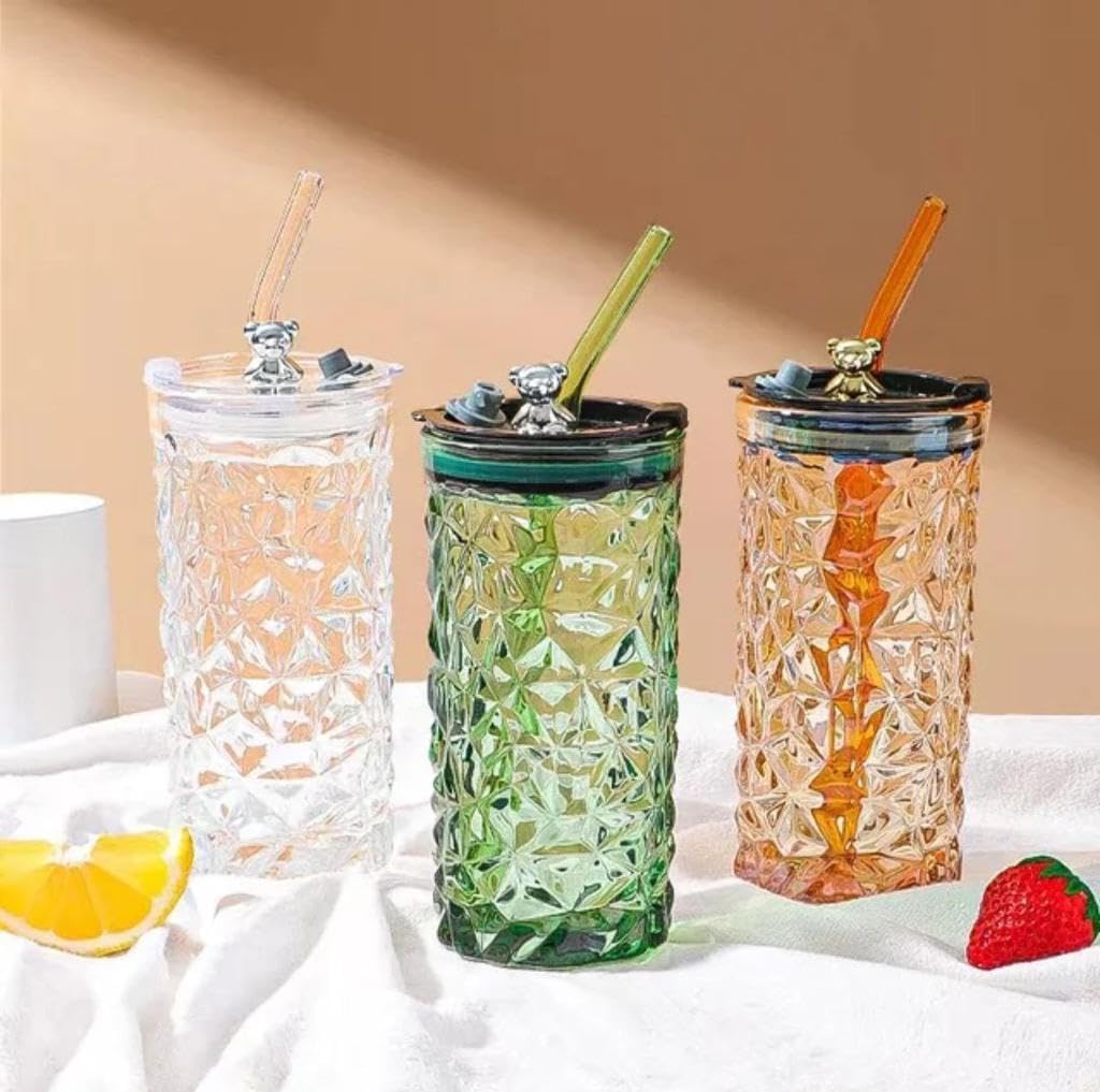See full amazon price history chart for AHVI Drinking Glasses Tumbler with Lid and Straw Cut Design Beer Glass Sipper Bottle for Soda Smoothies Iced Coffee Cocktail Tea Juice 400ML (Multi_Pack of 1) (Heart) AHVI Drinking Glasses Tumbler with Lid and Straw Cut Design Beer Glass Sipper Bottle for Soda Smoothies Iced Coffee Cocktail Tea Juice 400ML (Multi_Pack of 1) (Heart) (B0D7PSFL6P) Amazon Price History, Amazon Price Tracker