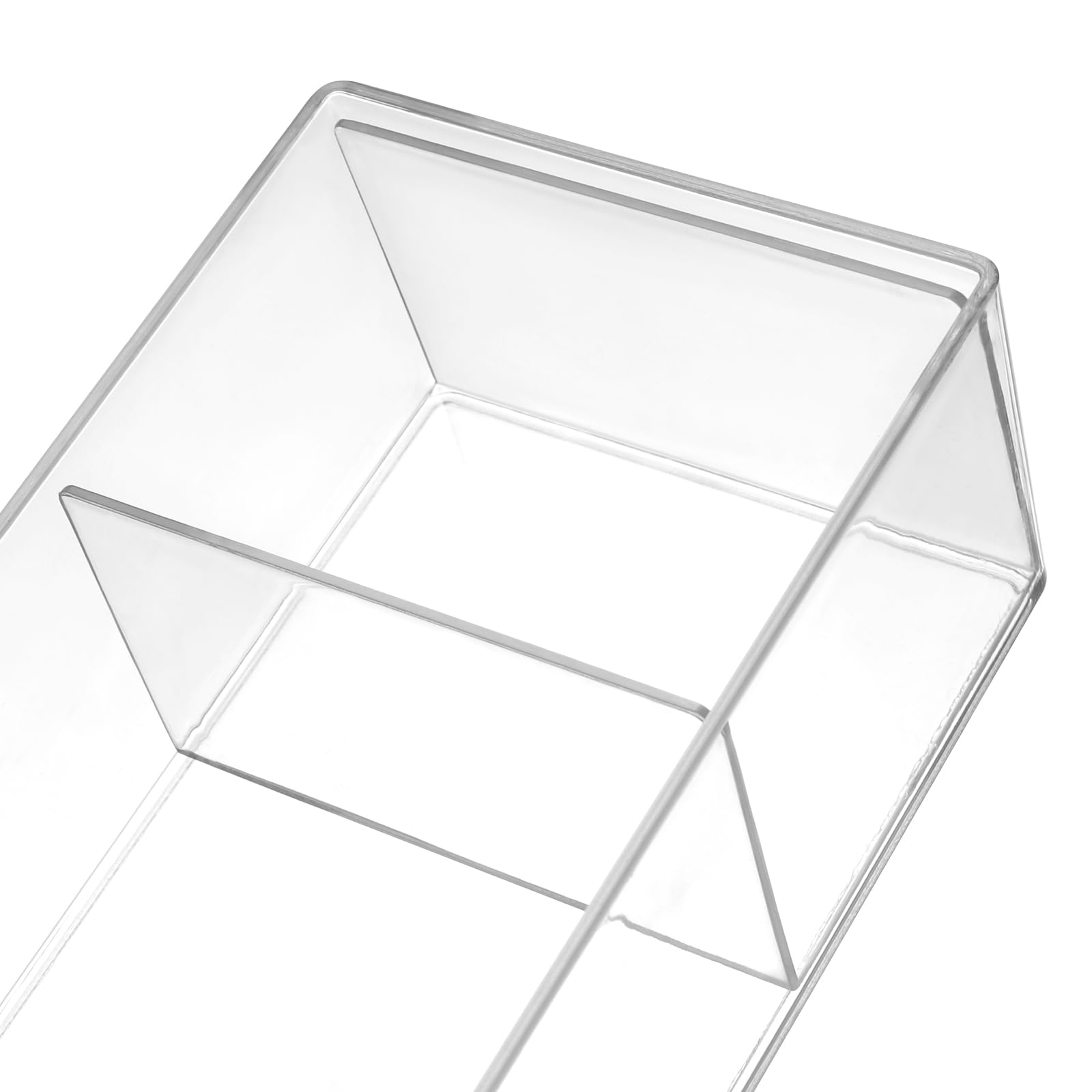 6 przezroczystych organizerów do szuflad, organizer do toaletki z szufladami, mo?na uk?ada? w stos, akrylowy organizer do przechowywania kosmetyków, do szuflad, 10 x 20,5 x 7 cm