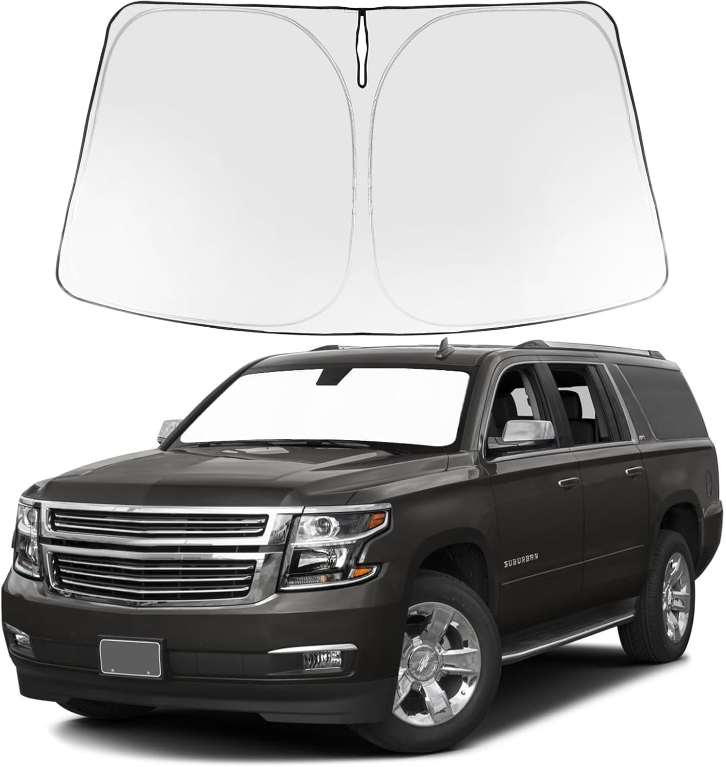 Proadsy Custom Fit Car Windshield Sun Shade for 2015-2020 Chevy Suburban