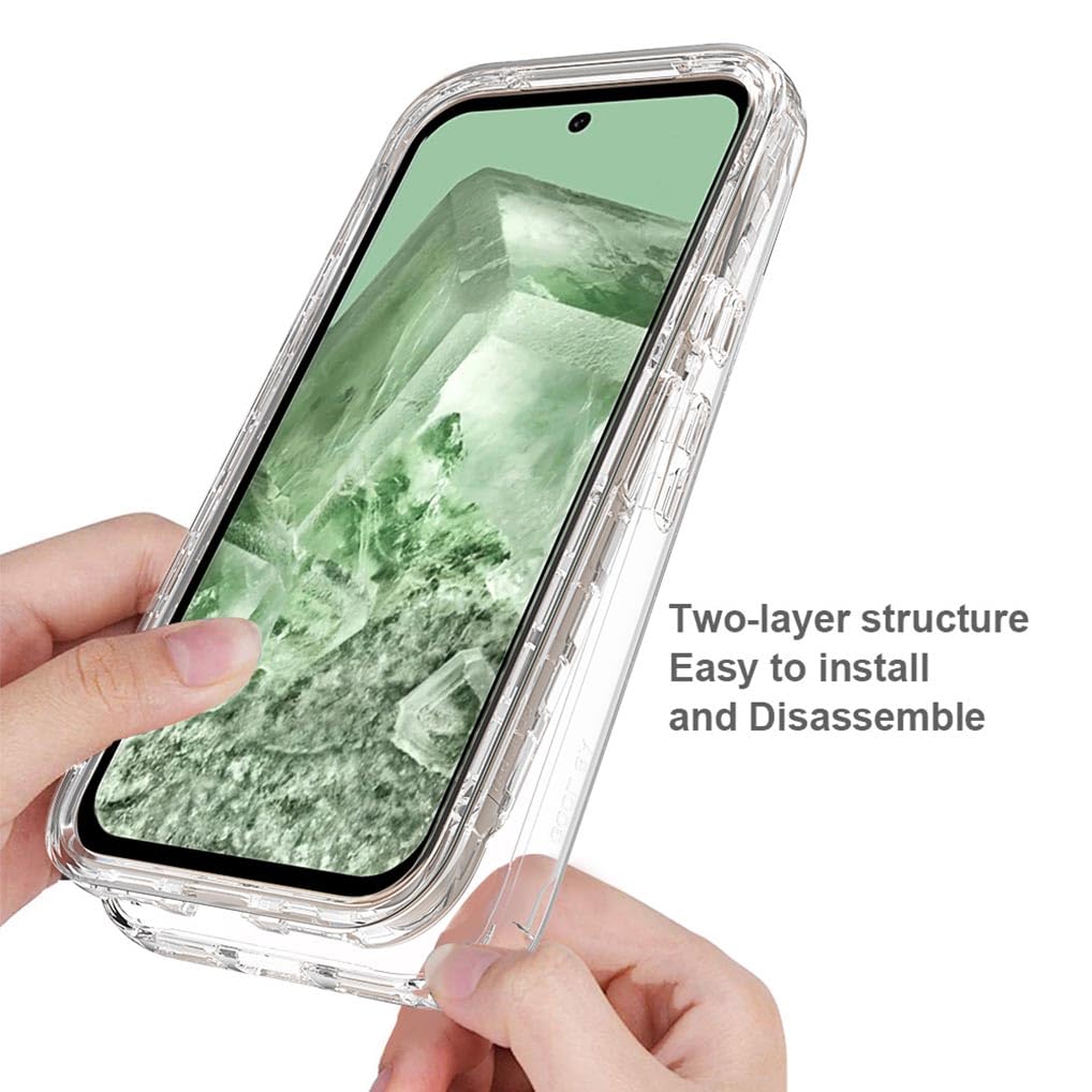Custodia SEAHAI Per Google Pixel 8, Ultra Sottile In TPU Effetto Sfumato Viola/Blu – Morbida E Antigiallo - 3