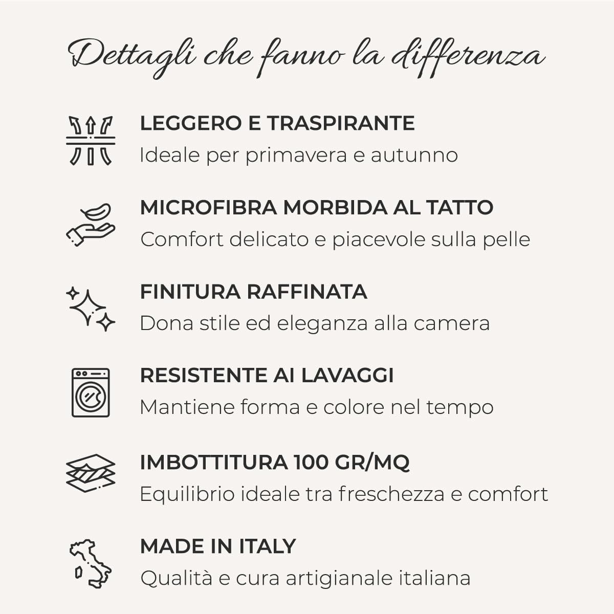 Vionara Home Trapuntino Primaverile in Morbida Microfibra, Copriletto Trapuntato Stampato, Coperta Leggera, Imbotittura 100gr/mq, Matrimoniale 260x270 cm, Made in Italy (Adele - Polvere) - 3