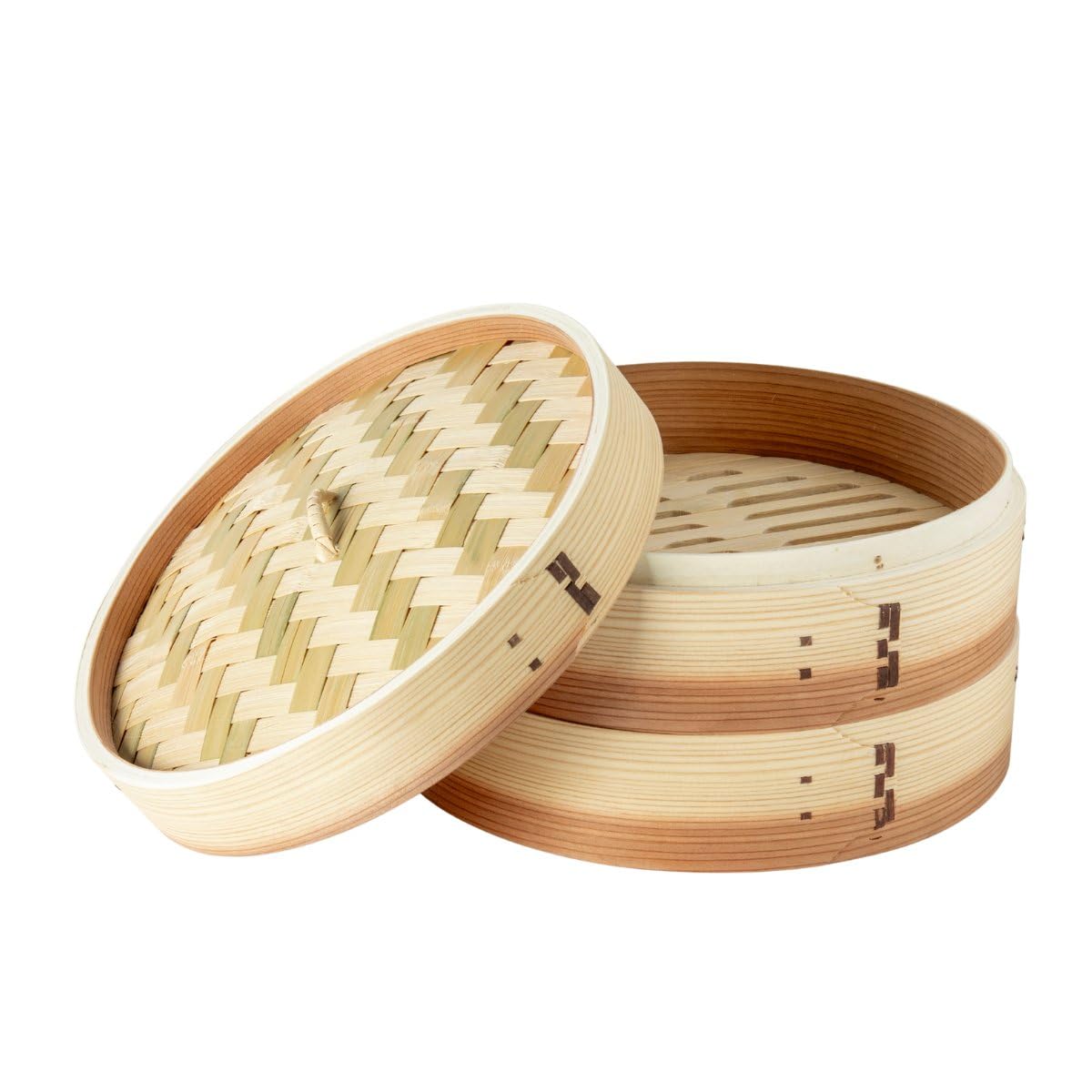 Amazon｜Thunder Group せいろ 蒸し器 24cm 2段セット シート20