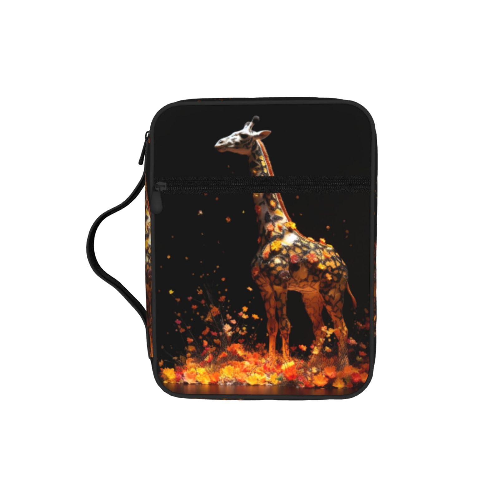 Colorful Giraffe Bible Cover Case Waterproof Bible Bag With Handle Organizer Storage Book Cover For Bible Study