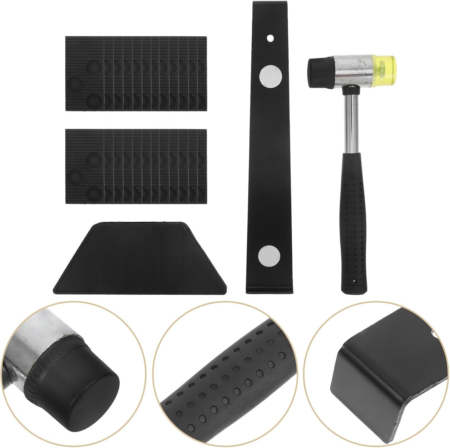 Laminate Block Installation Tapping with Kit Flooring Wood