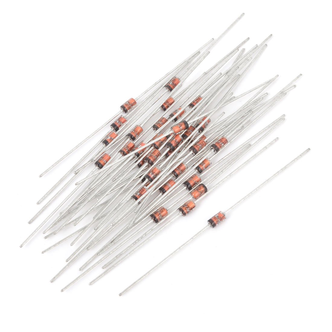 Amazon.com: Aexit 55Pcs 1N4752 Diodes 33V 1W Glass Sealed Case