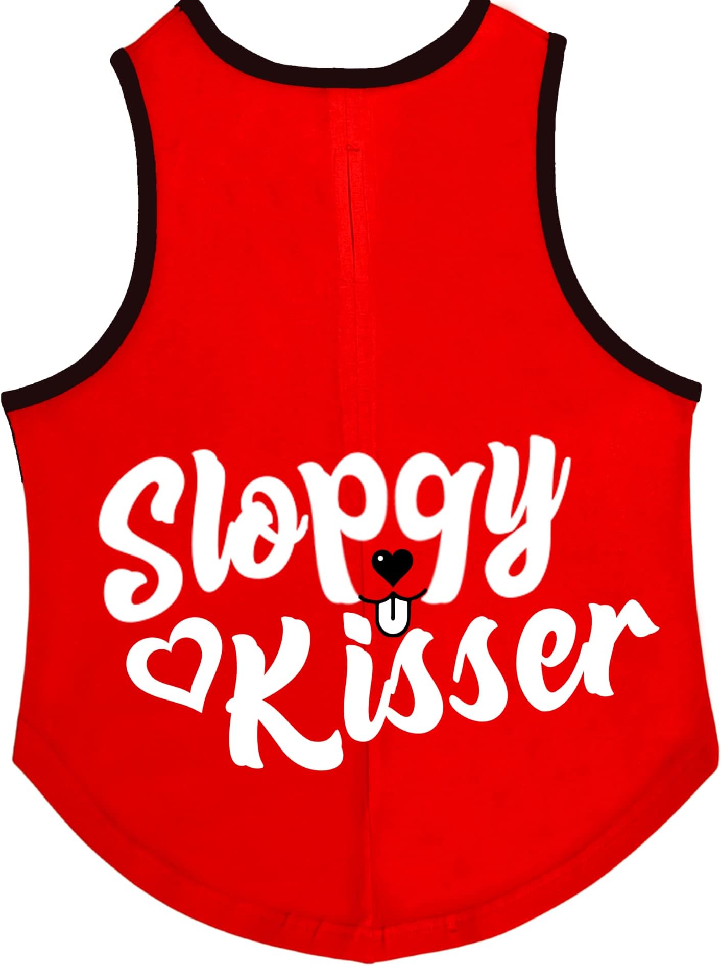 CutiePaw Sleeveless Red Printed Cotton T-Shirt For Dogs, Puppies, Cats And Kittens Of All Breeds. (Labrador,Shihtzu,Beagles,Retreiver,Husky). Refer Size Chart For The Best Fit. - Pack Of 1