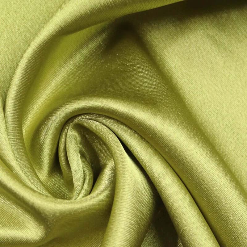 Over 70 Colours - Plain Solid Crepe Back Satin Fabric Material Dress Bridal 58" (1 Metre, Sage Green 5921)