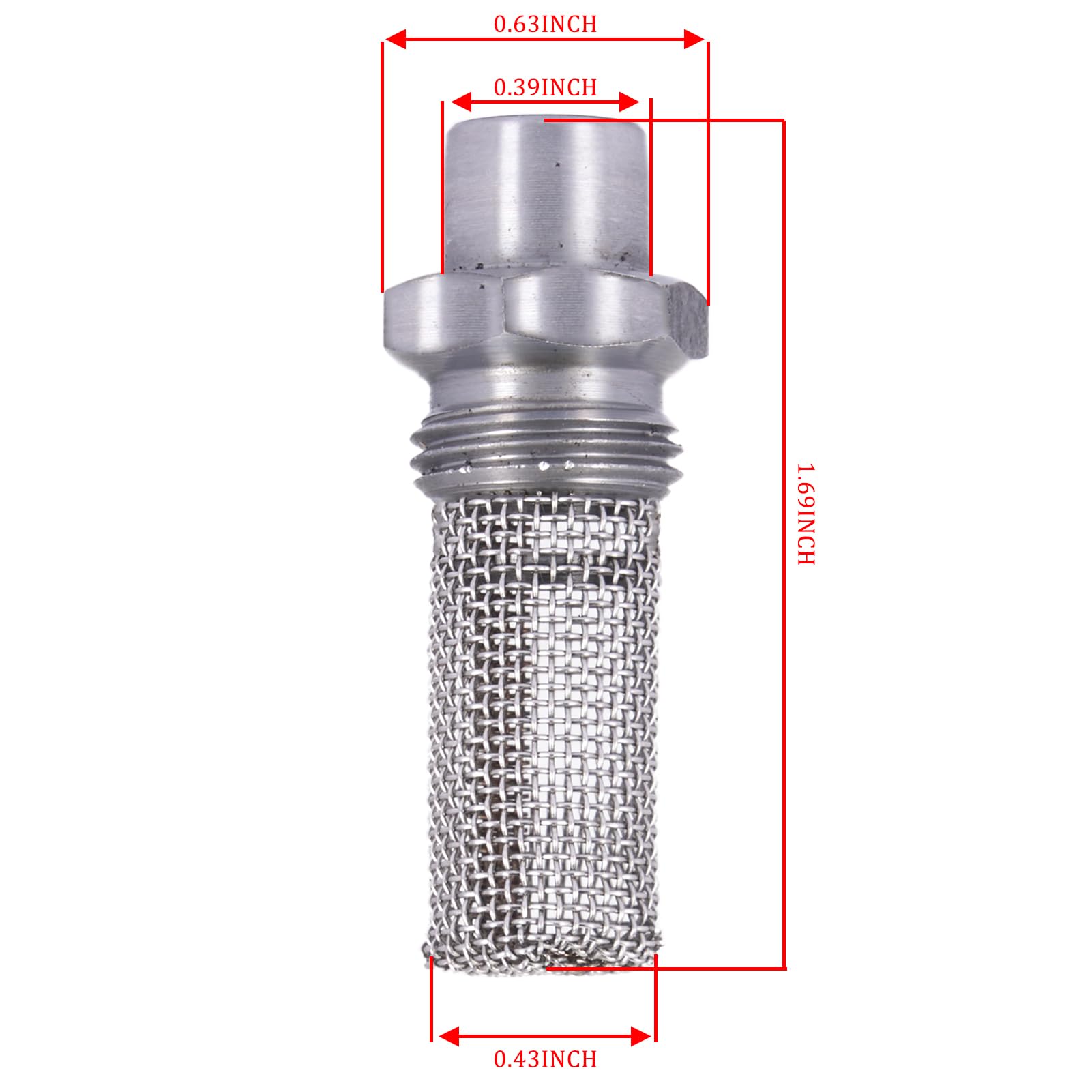 Mikatesi 2 Pack Stub Spark Arrestor for Stihl Blower BG85 BG86 BG55 BG56 BR200 SH85 SH86 SH55 SH56 4229-140-6905 with Fuel Filter Gasket Kit