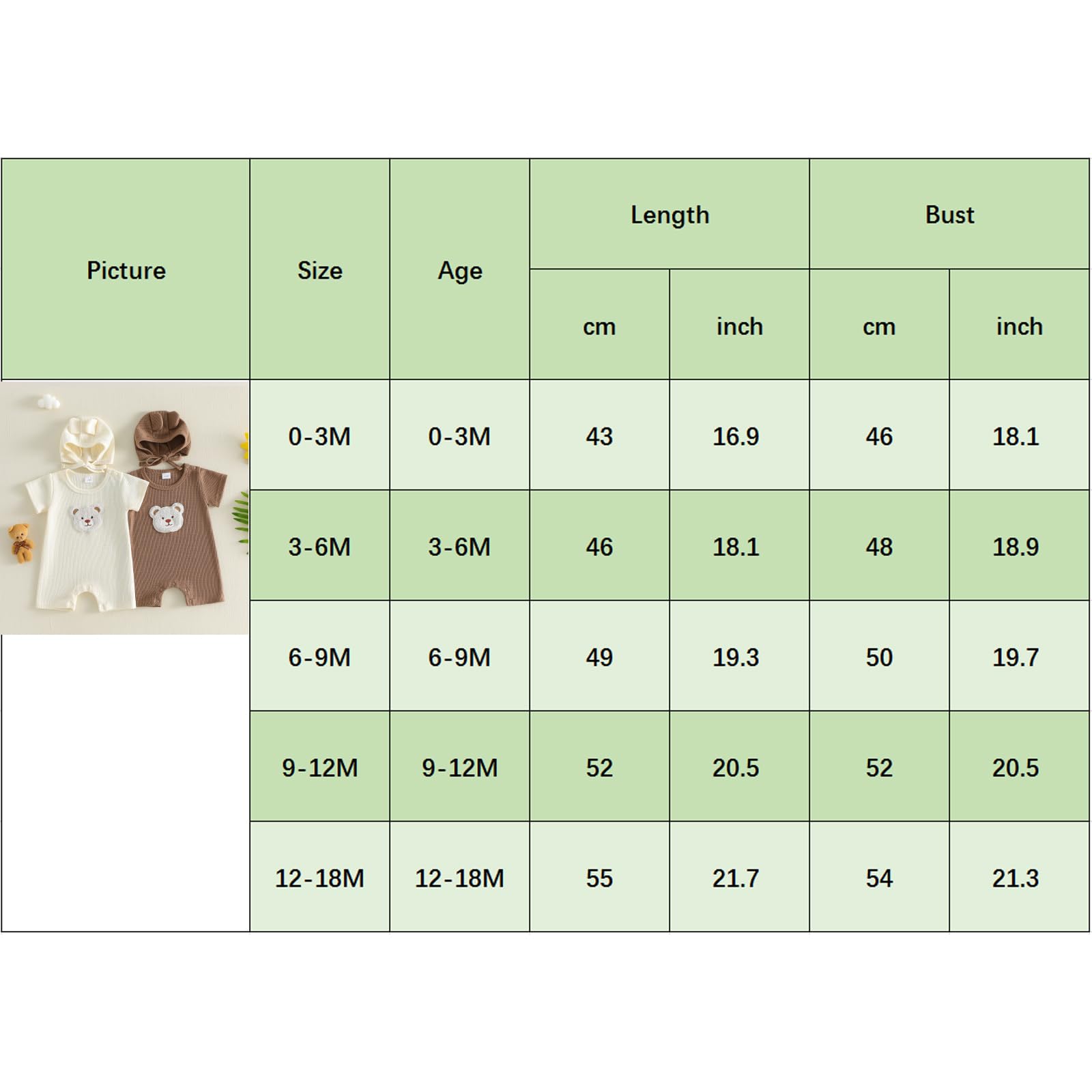Vestiti Neonato Bambino Pagliaccetto Estate Orso Ricamo Manica Corta Tuta Waffle Tutina Maglia Tuta Bambino Un Pezzo Completo con Cappello Set