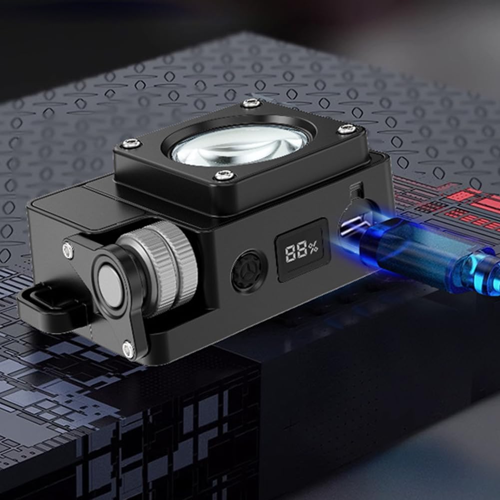 Mini kempingowa latarnia LED na kemping, wodoszczelna, do użytku na zewnątrz (czarna)