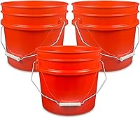 Vista 11 de ePackageSupply, Cubo de plástico de 3.5 galones solo (tapa no incluida), resistente para almacenamiento de alimentos, sin BPA, cubo multiusos de 90