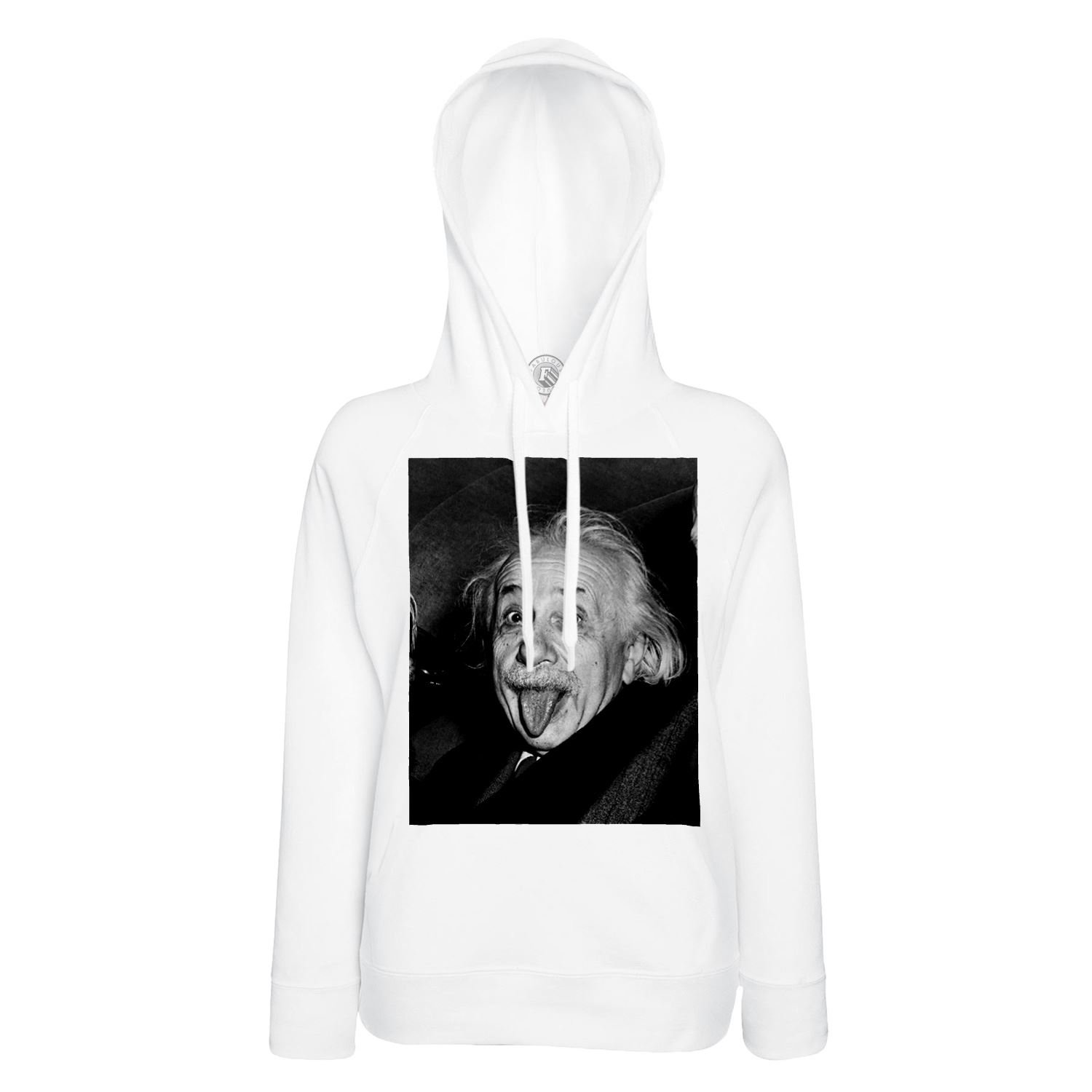 Sweat à capuche Albert Einstein tire la langue chaud et résistant contre le froid