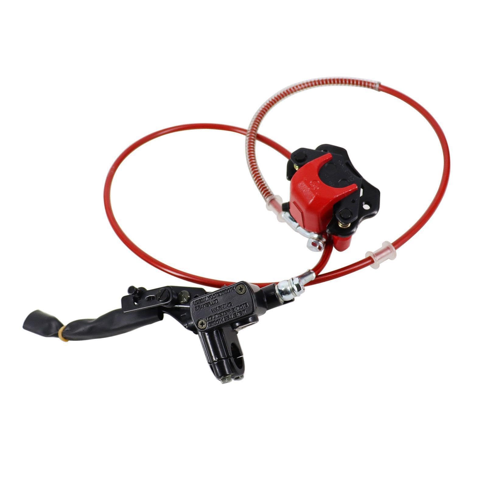 Pinza de freno robusta para un Para sistema de freno disco doble hidráulico trasero confiable 50 cc a 150 cc. Conjunto pinza cilindro instalación fácil y manual para 50 y 70