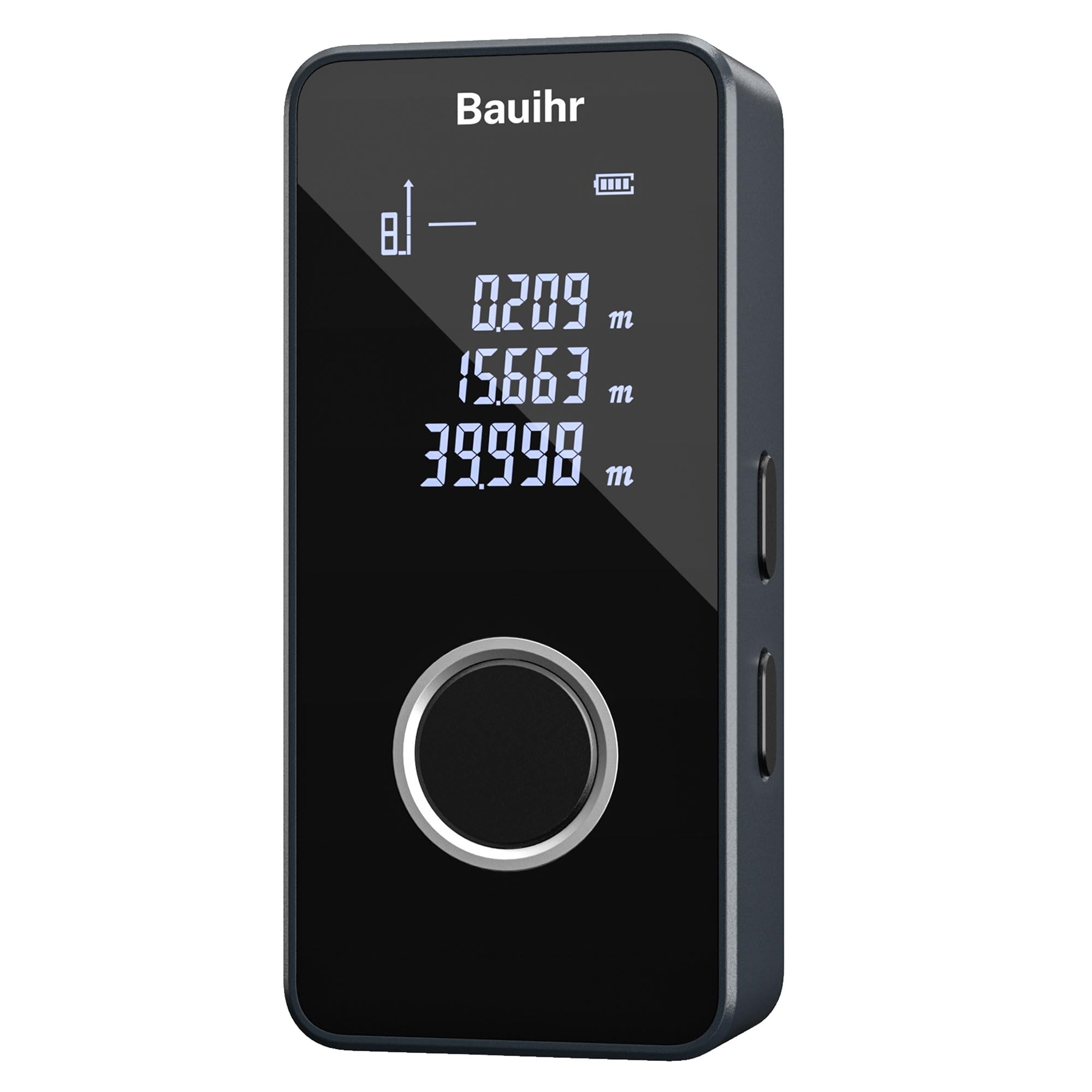 Bauihr Télémètre Laser, 131ft/40m Mini Mesure Laser Portable en Aluminium, Type-C Rechargeable Mesure Laser de Unités Commutables,Pythagore, Mesure Surface et Le Volume