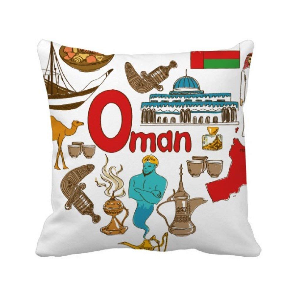 Housse de coussin carrée Oman idéale pour sublimer le canapé du salon