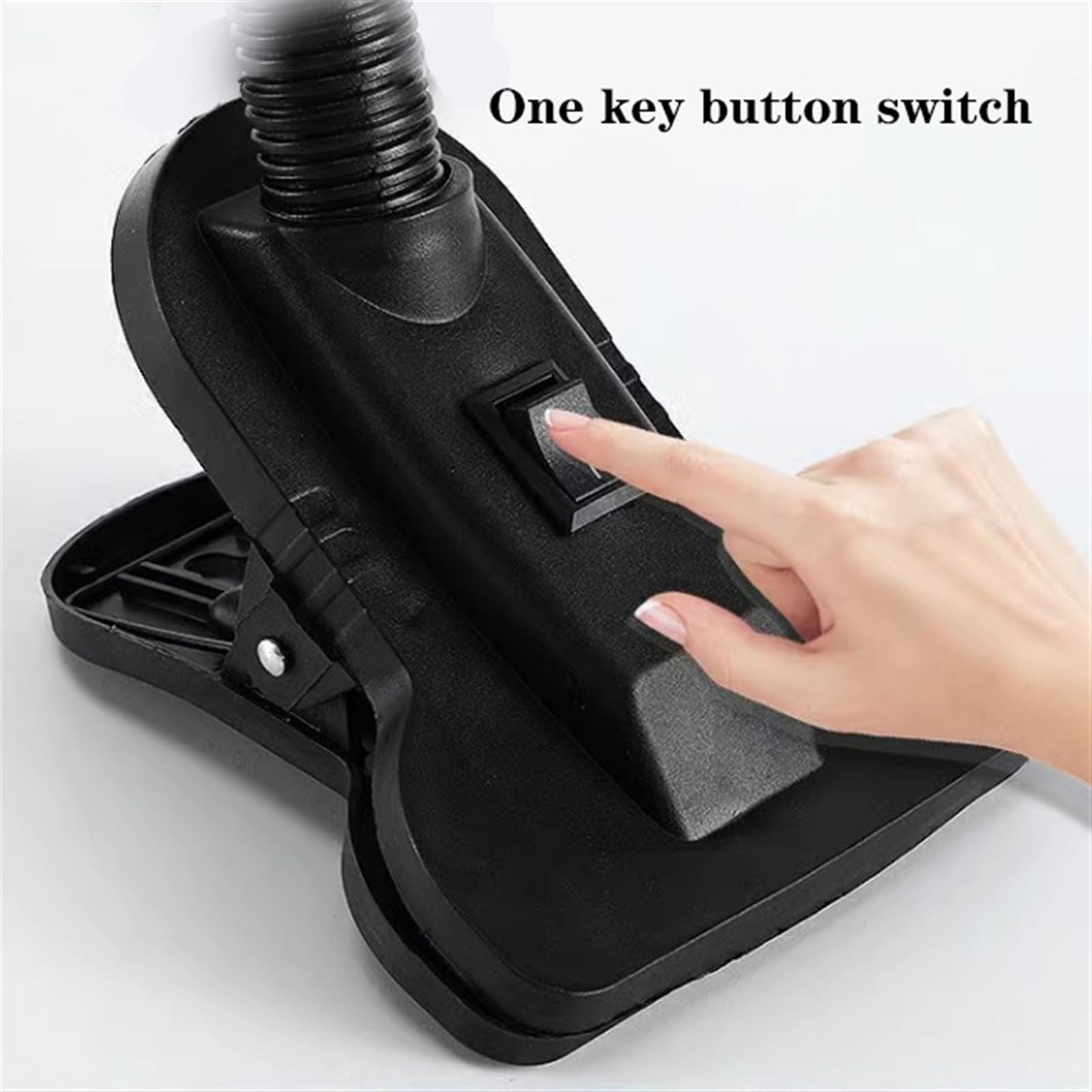 Lámpara Escritorio LED Lámpara de escritorio LED con abrazadera, luz de escritorio regulable con 3 modos de iluminación, luz de libro de lectura portátil con protección for los ojos, interruptor de bo