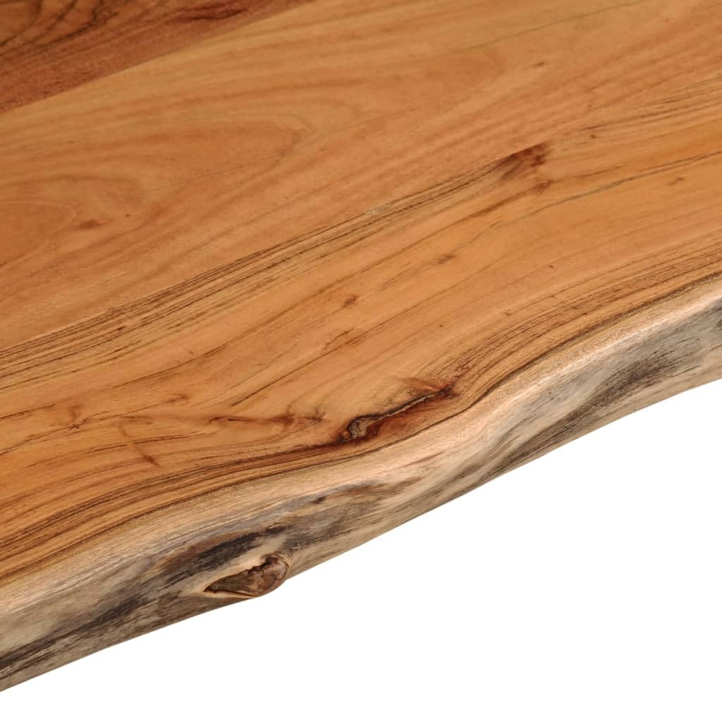 vidaXL Piano Bagno 100x60x2,5 cm Rettangolare Legno Massello di Acacia, piano d'appoggio per bagno,