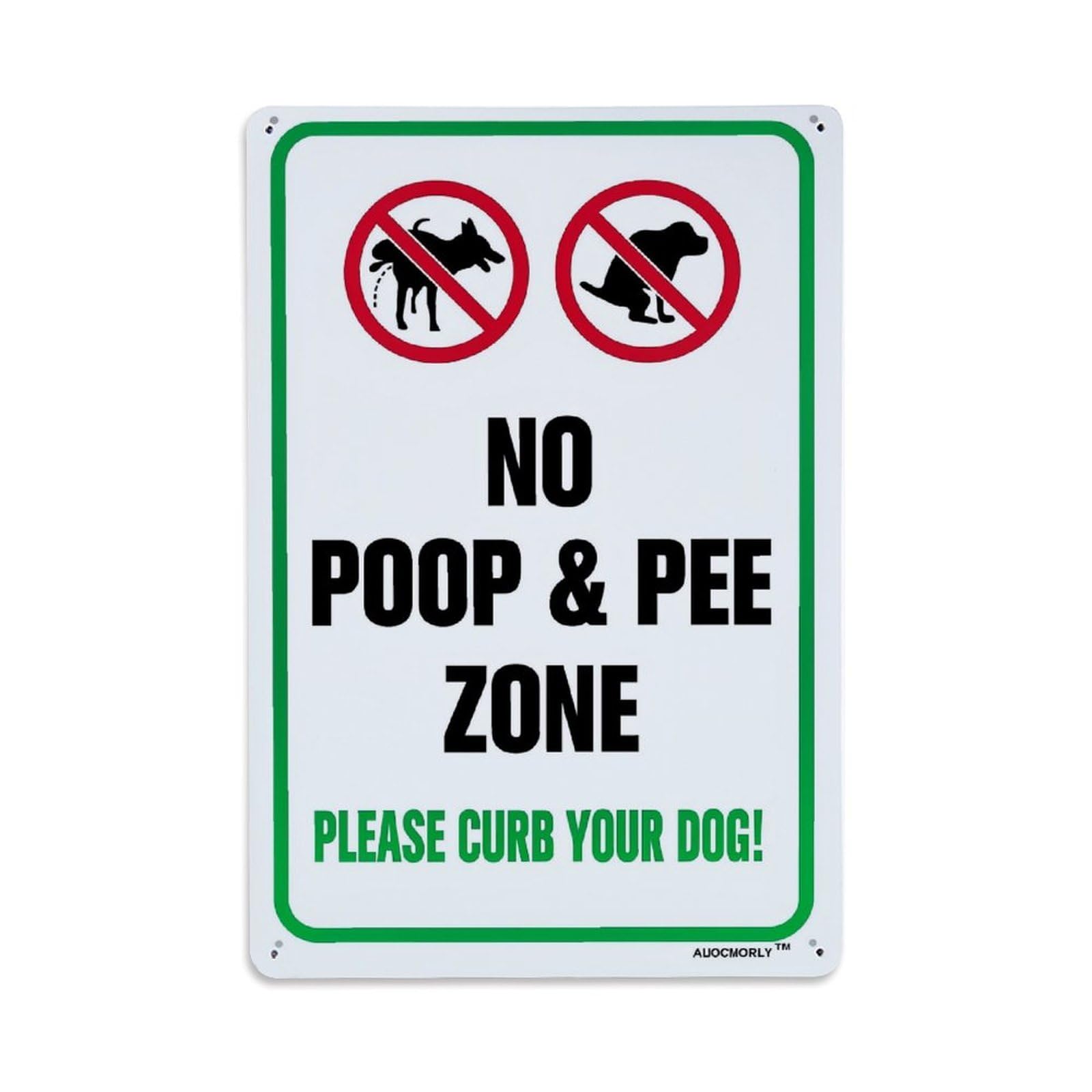 No Poop Pee Zone Sign Retro Metal Tin Sign, Vintage Decor Art Poster for Bar, Home, Man Cave, Kitchen, Laundry Room Gift 8x12Inch