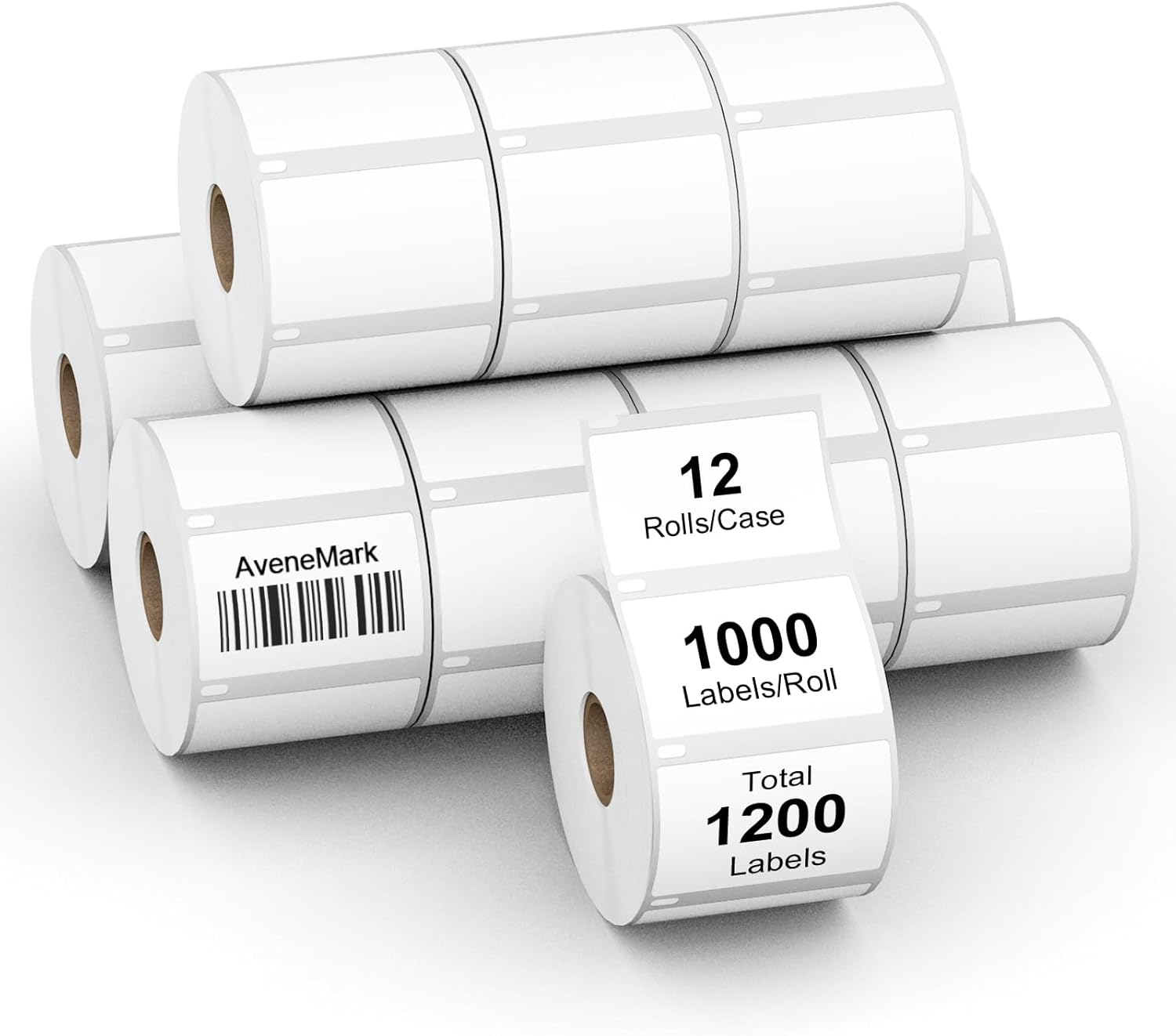12 Rolls Compatible Direct Thermal Labels Replacement for