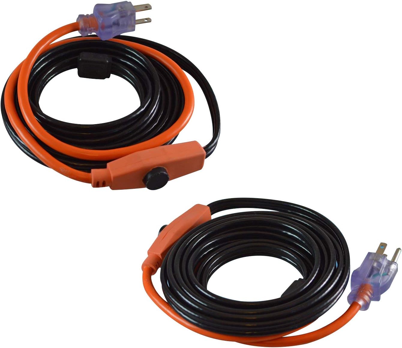 GardenHOME Pipe Valve Heat Cables, 6FeetX2, Black