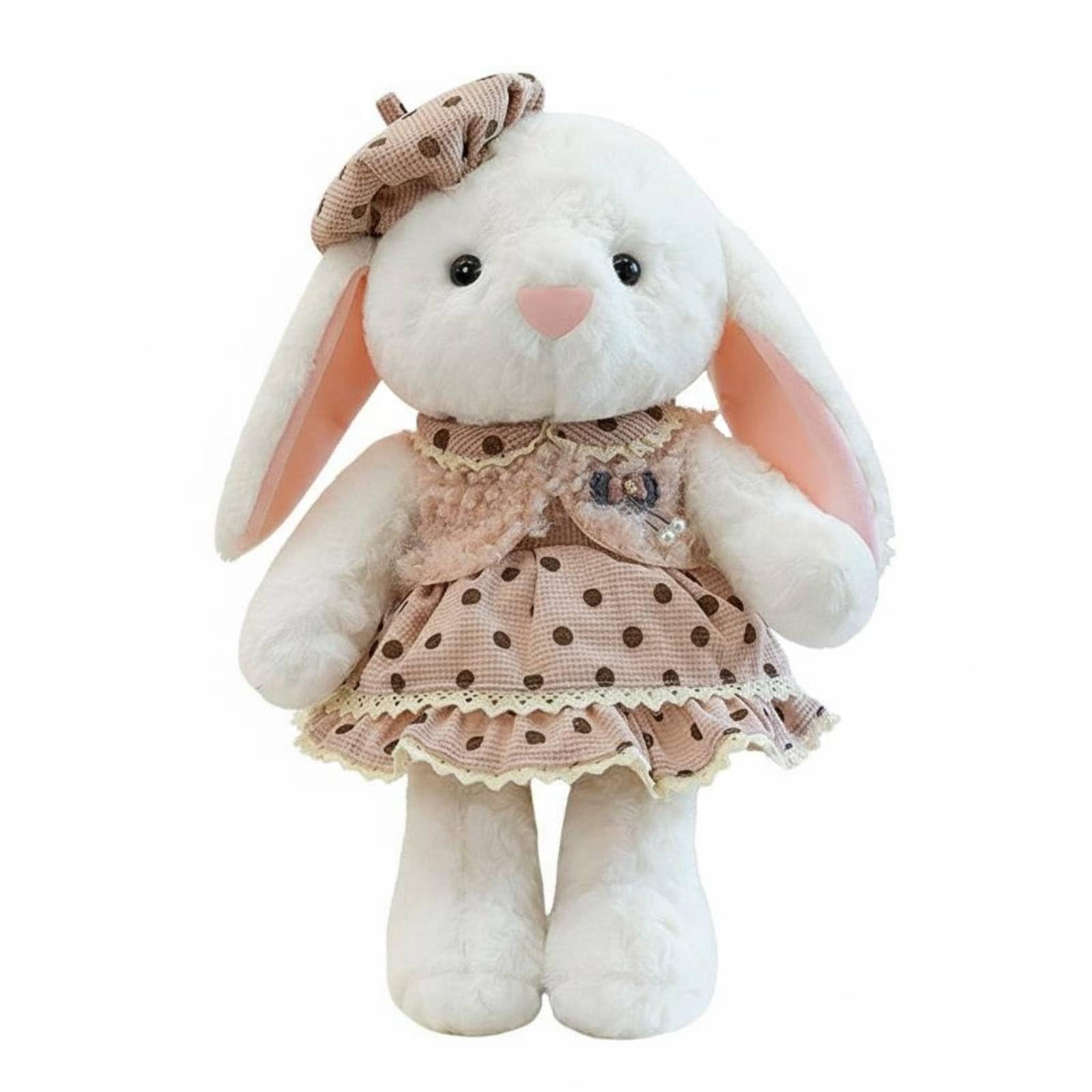 Almencla Berretto Ragazza Cappello Berretto Bambina Cappellino Accessorio Testa Tessuto Peluche Imbottito in Cotone Pp Adatto per Bambine Feste Pasqua Cameretta Regalo, Rosa, 85CM
