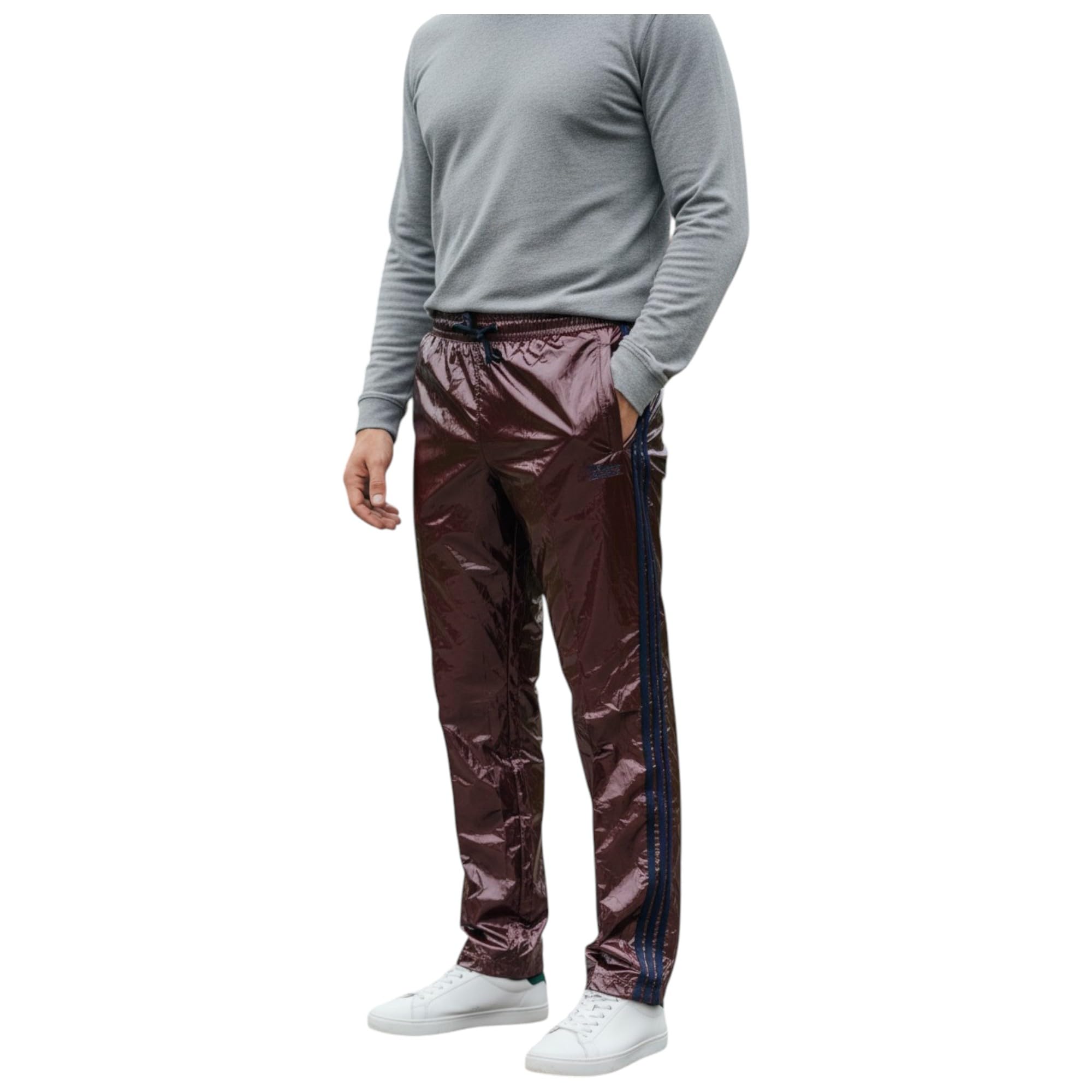Short de sport en nylon brillant Cal Surf imperméable bordeaux